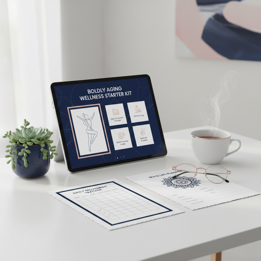 Boldly Aging Wellness Starter Kit Mockup